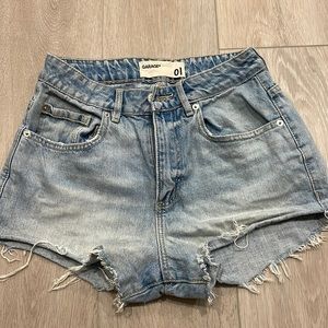 Garage denim shorts